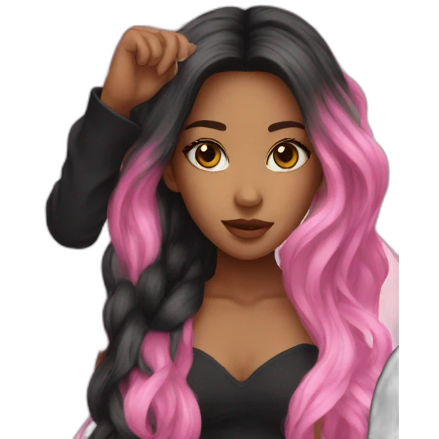 Black pink  emoji