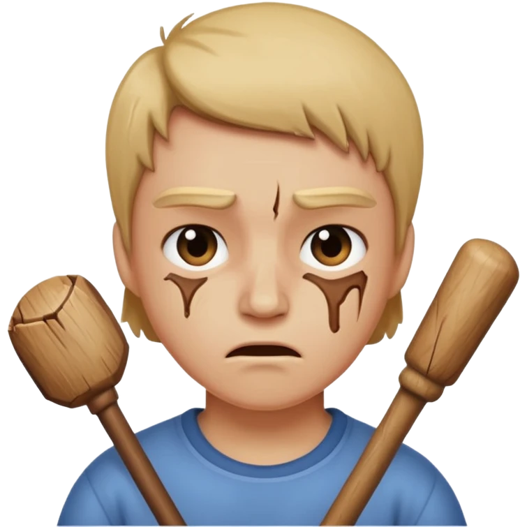 hitting you with a stick emoji