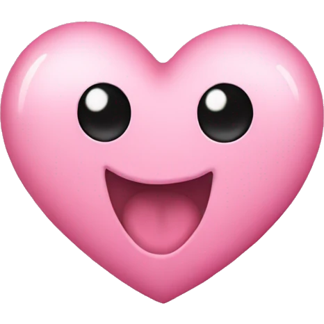 Pink heart emoji aesthetic  emoji