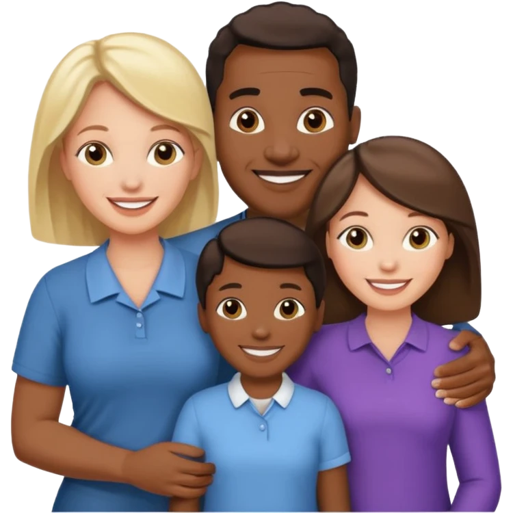 african american dad, african american and white mom, 10 african american and white sisters emoji