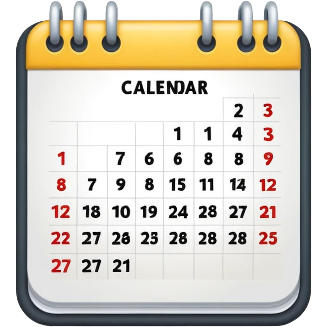 simple calendar without days emoji