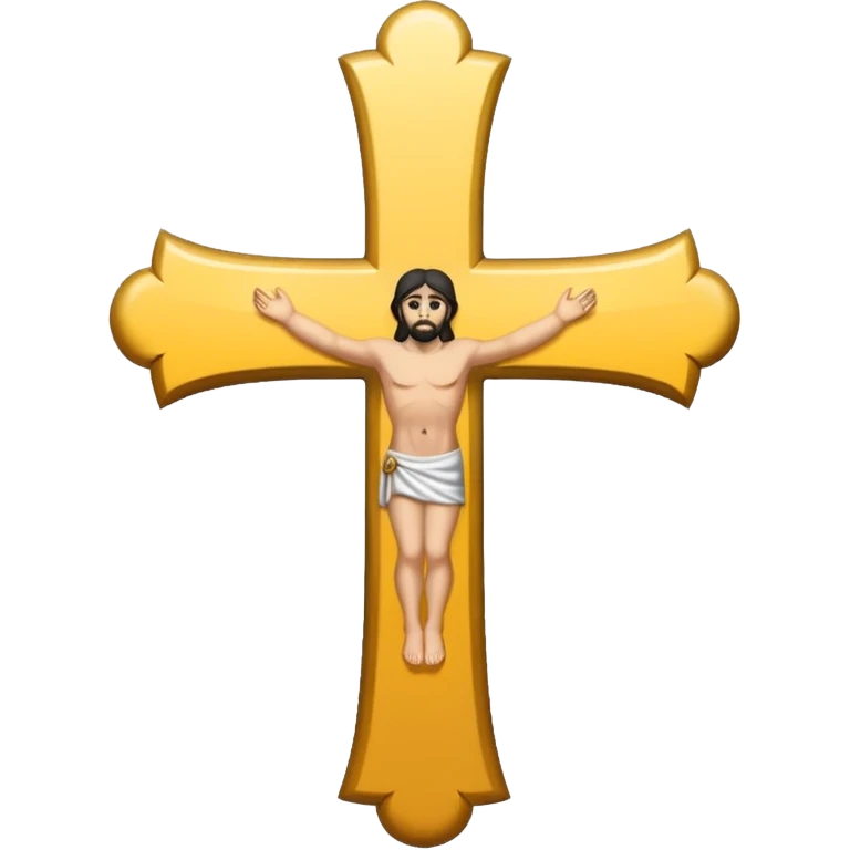 Ein christen kreuz schön verziert mit ketten in schwarz  emoji