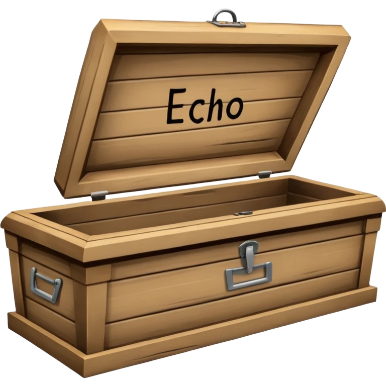 nail in coffin with "ECHO" written on the coffin emoji