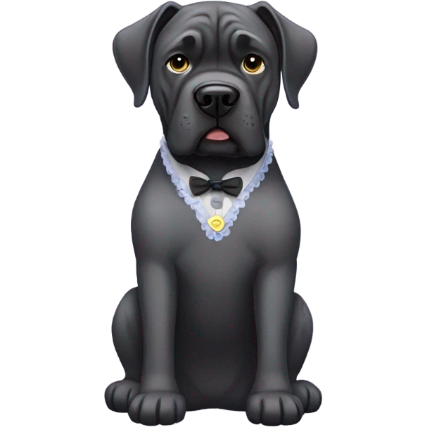 Cane corso with a dress  emoji
