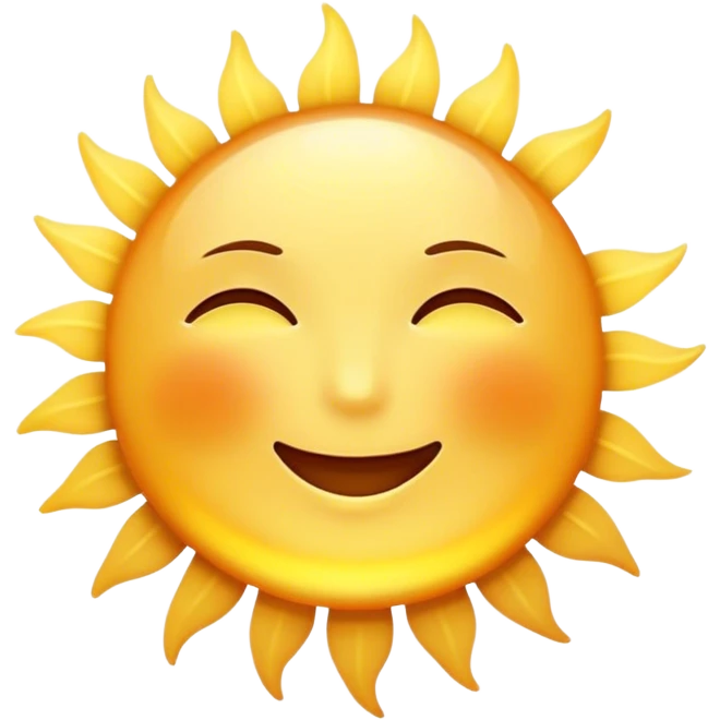 Cinematic Realistic Sunshine Emoji, Warm and golden, with soft rays of light streaming down from a bright, glowing sun. The golden hue bathes the world in warmth, uplifting the spirit and bringing a sense of joy and radiance. Soft glowing outline, capturing the essence of happiness, warmth, and light in a beautiful sunny day! emoji