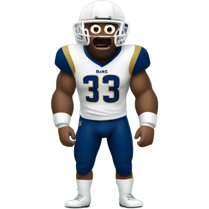 Rams fumbling football emoji
