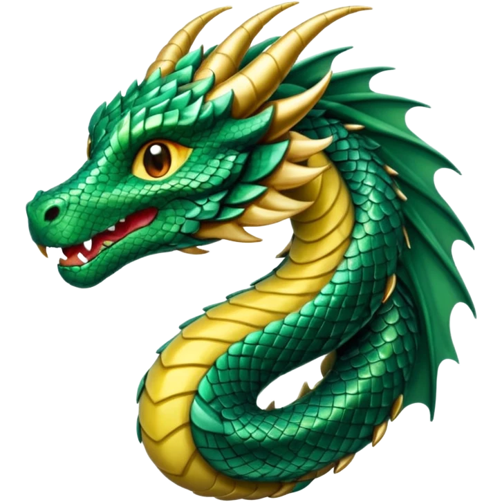 simple western dragon, suitable for Discord emoji style emoji