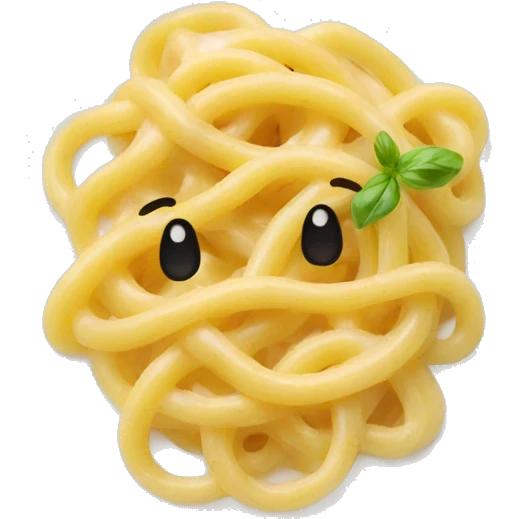 A smelling plate of carbonara pastas emoji