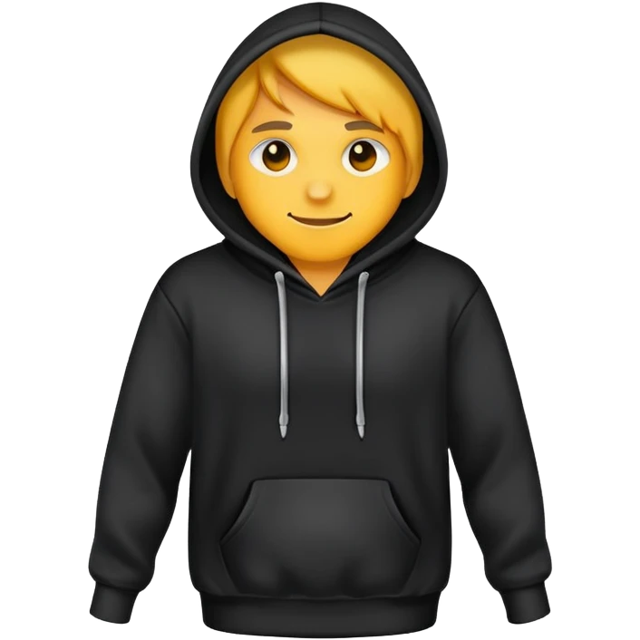 black hoodie  emoji