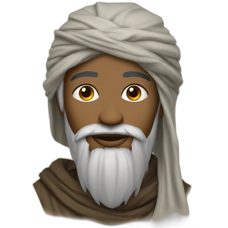 tuareg with a goatee emoji