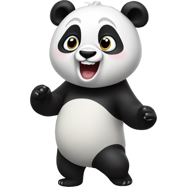 panda excited emoji