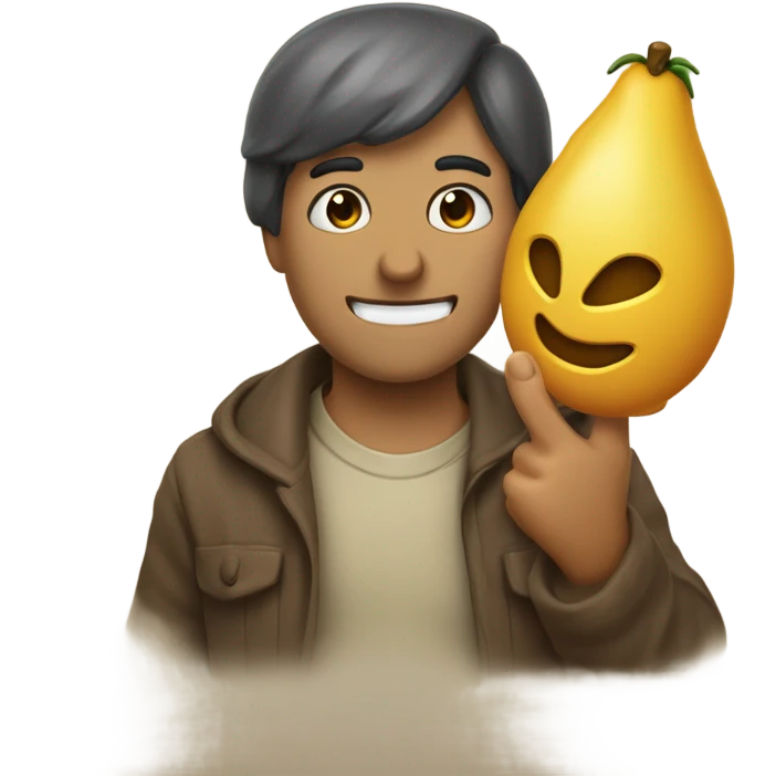 Dos hormigas llevando un corazon con una venda emoji