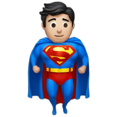 superman with drip emoji