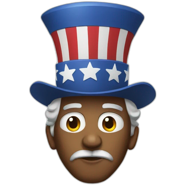 uncle sam serious emoji