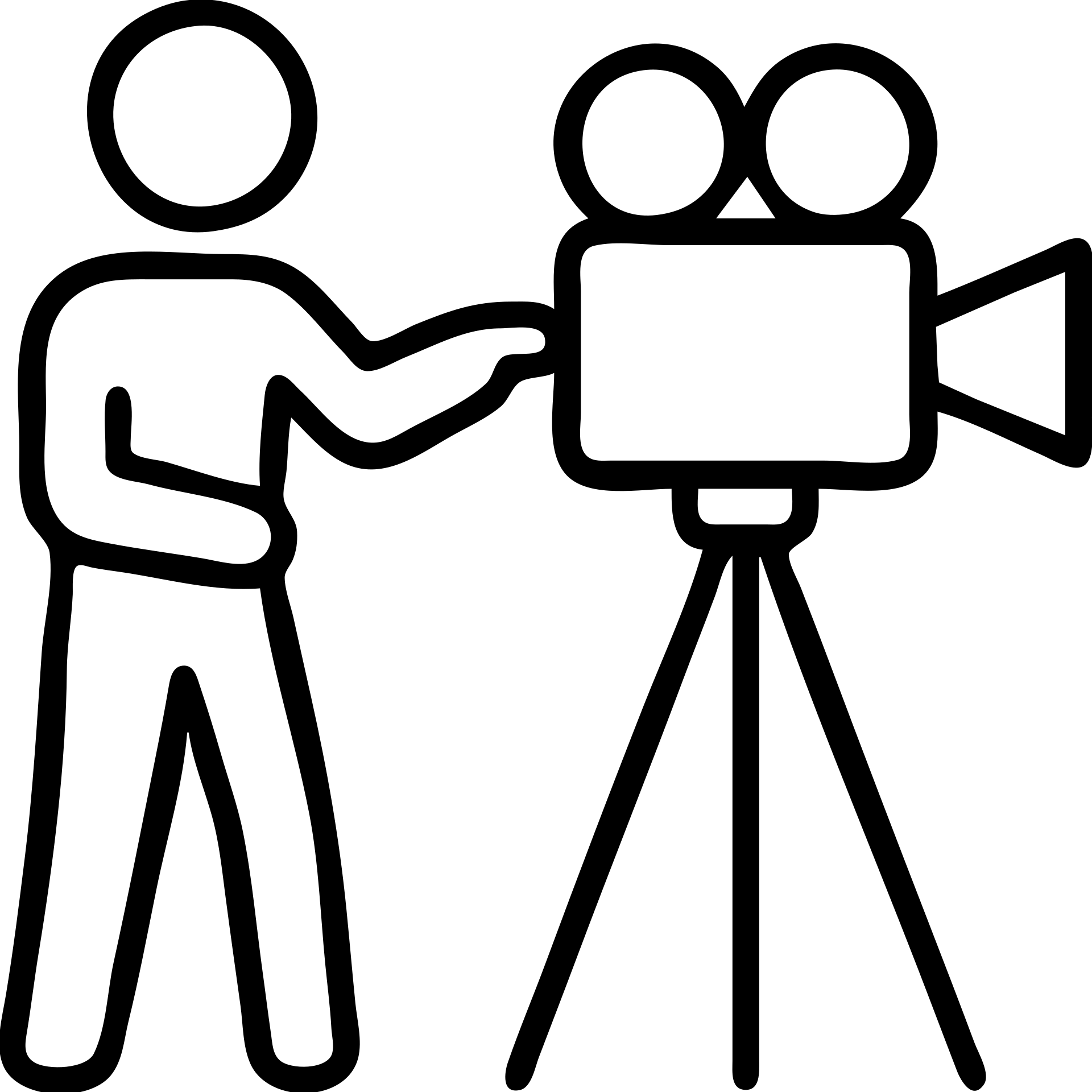 a filmmaker directing a scene, flat icon style emoji