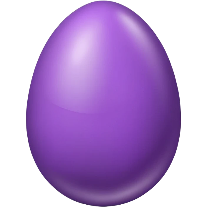 purple egg emoji