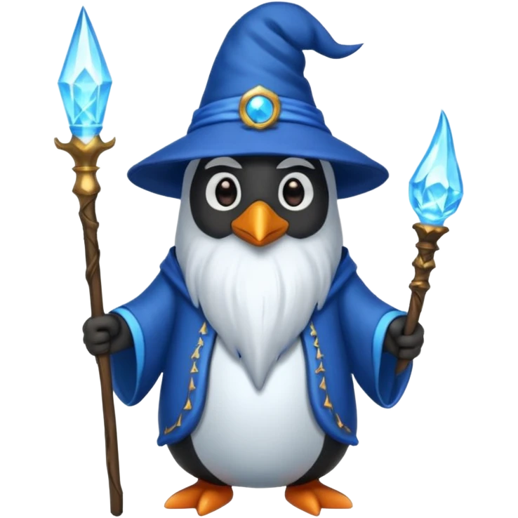 Penguin Wizard emoji