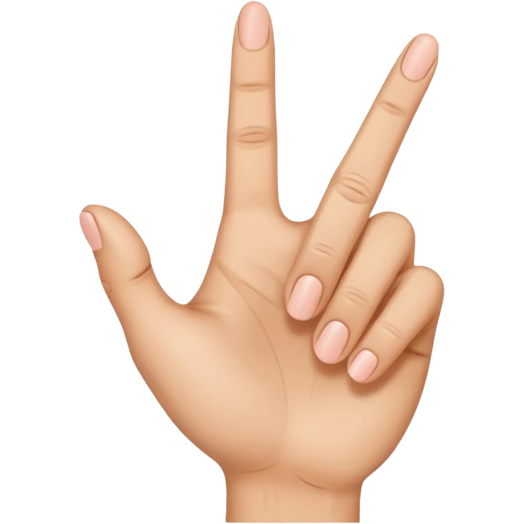 🖕+🤟 emoji