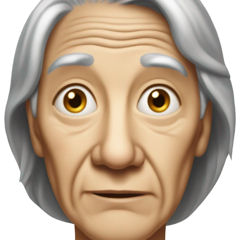 realistic portrait of an older person emoji