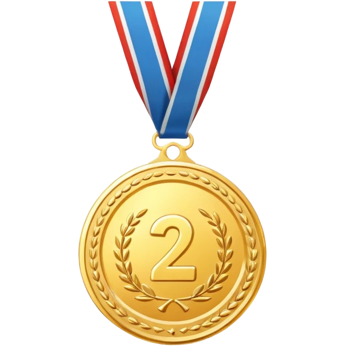 Медаль за 2 место emoji