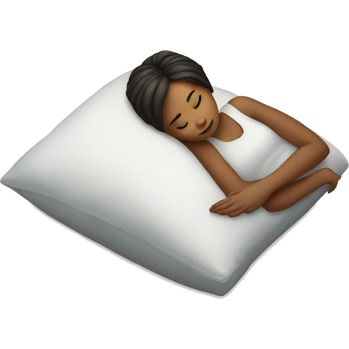 girl lying on pillow emoji