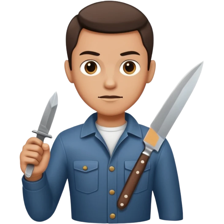 Mann mit Messer emoji