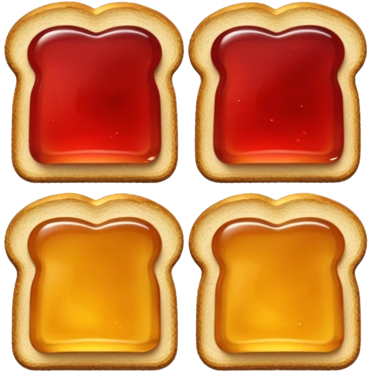 toast with jelly emoji