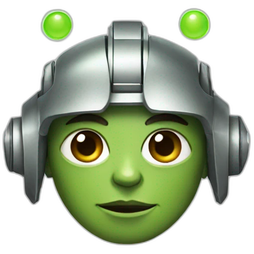 robot with yoda ears emoji