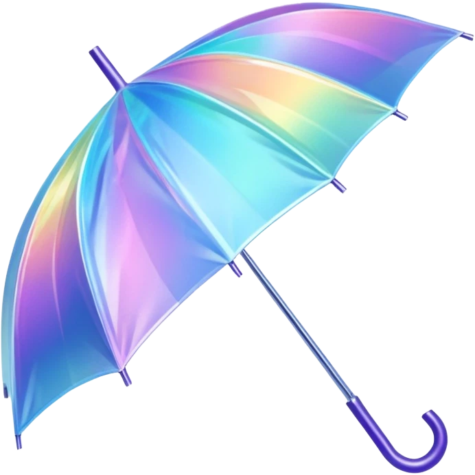 Holographic umbrella emoji