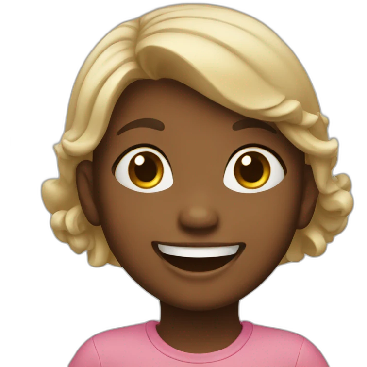 Happy little girl emoji