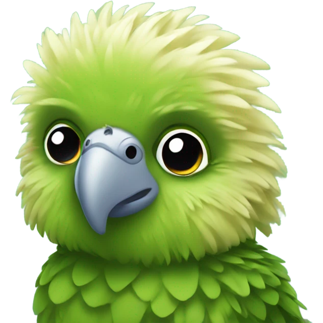 Cute kakapo emoji