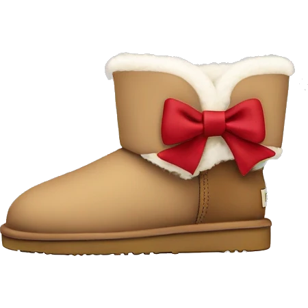 ugg ultra mini with a bow emoji