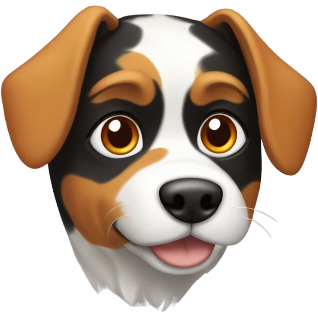 Calico dog emoji