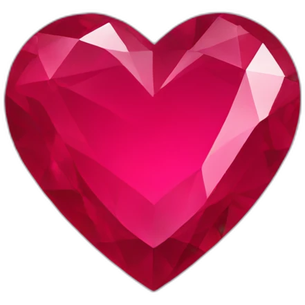 Ruby heart emoji