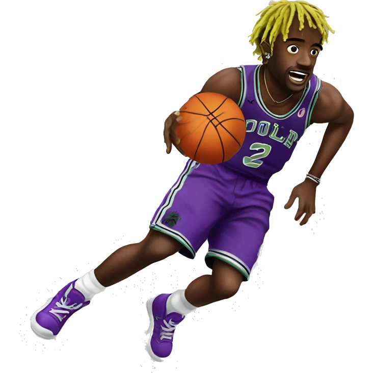 Lil uzi vert throwing a basketball emoji