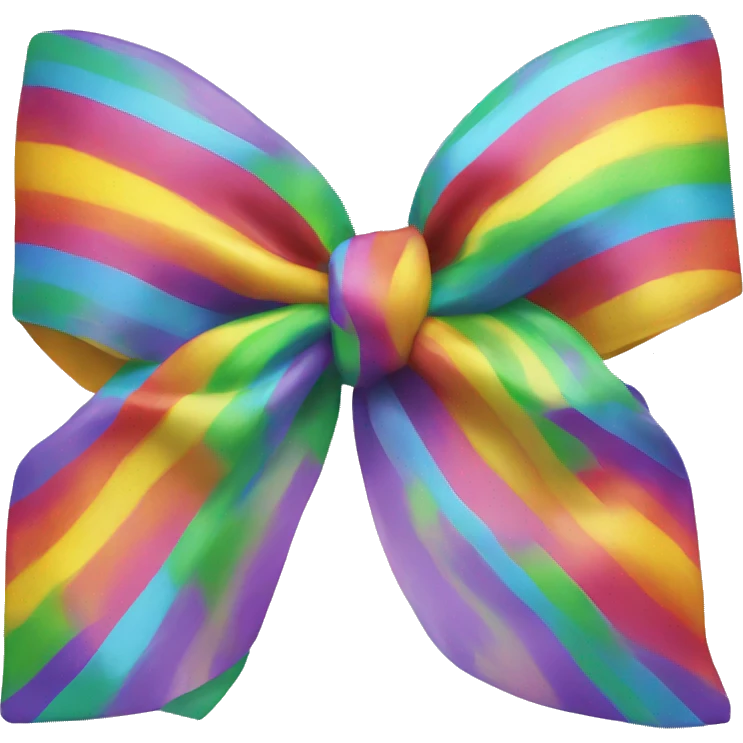 A rainbow bow emoji