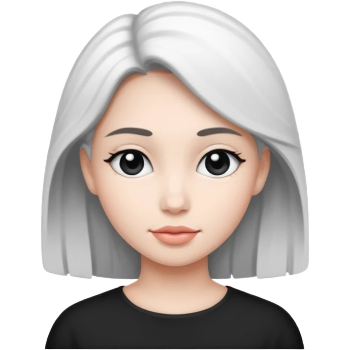 Tender Portrait female B&W emoji