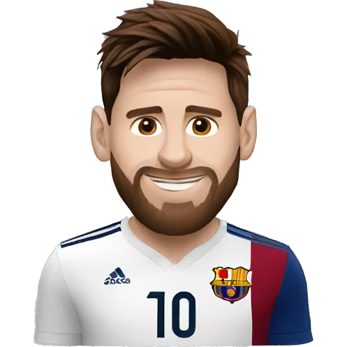 lionel Messi x goat combination  emoji