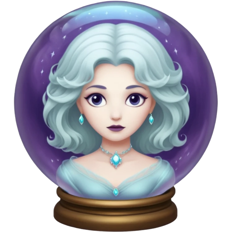 Madam Leota in crystal ball emoji