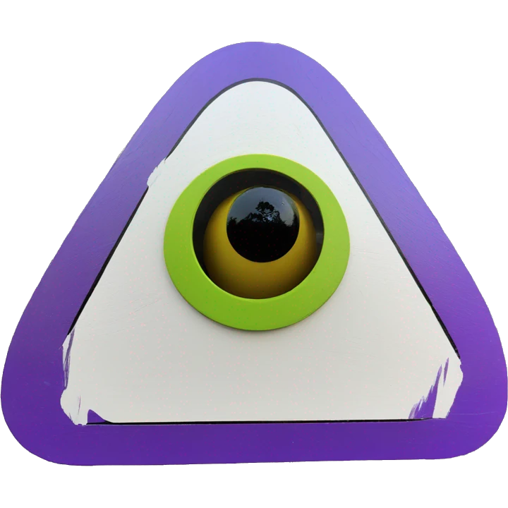 Susan’s Painted wooden flattened UFO alien spaceship shaped birdhouse - -no emoji  emoji