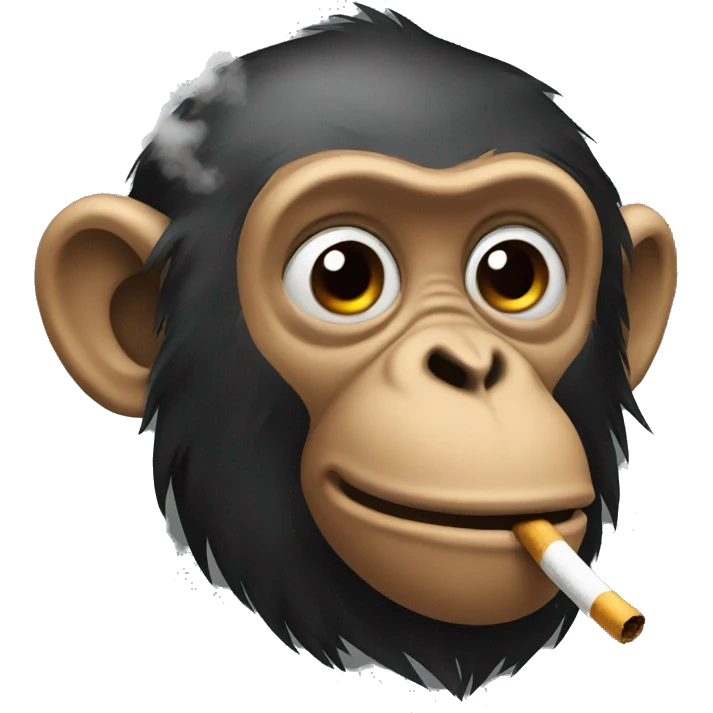 Monkey smoke emoji
