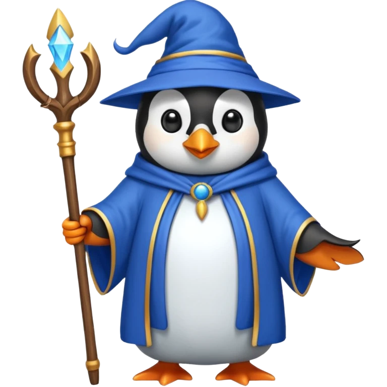 Penguin Wizard emoji