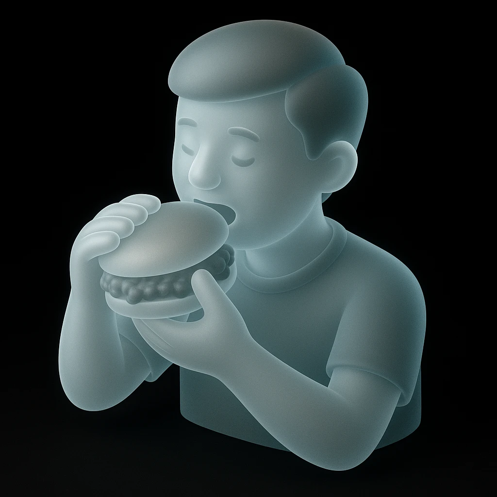 person eating sloppy joe emoji