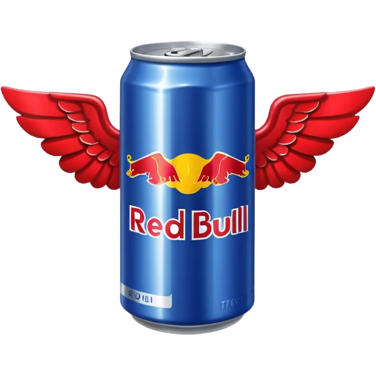 a red bull can with wings emoji