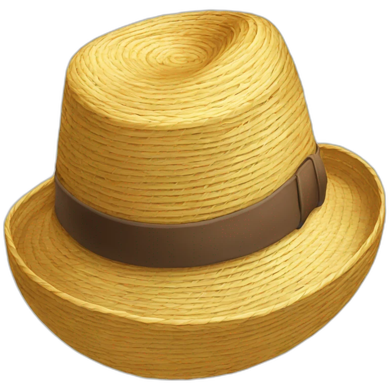 Chapeau de paille emoji
