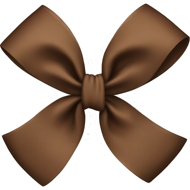 Brown bow emoji