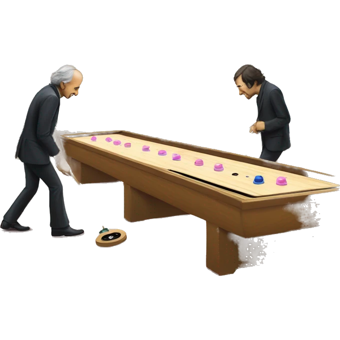 pink floyd playing shuffleboard emoji