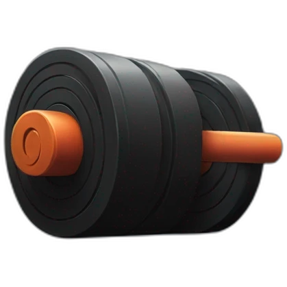 black roll gym emoji