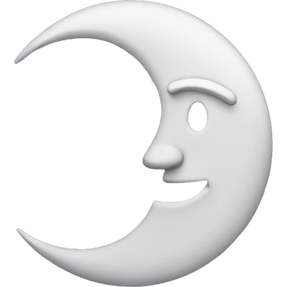 half moon emoji