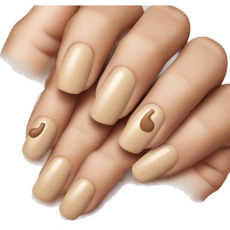 Beige nails emoji